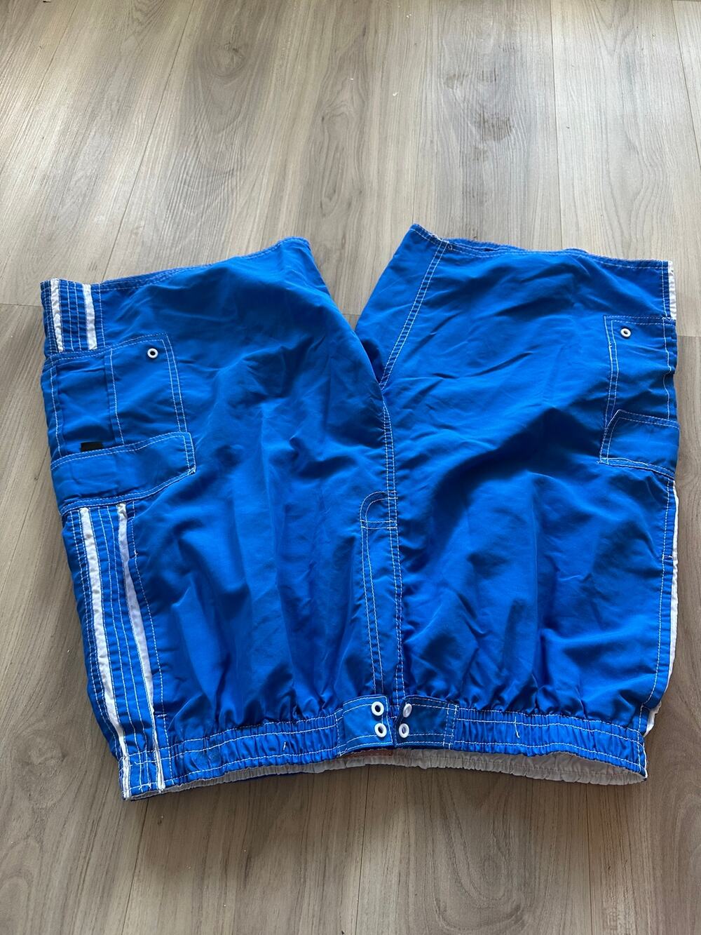 North 15 Men XL Royal Blue Swim Trunks Mesh Lining Cargo Pocket Board Shorts
